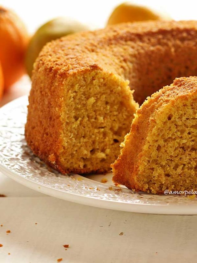 Bolo De Laranja Fit Farinha De Aveia